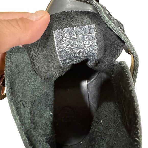 Dr. Martens Maudie Womens Size 5 Black Leather Short Buckle Boots EU 36 - Picture 10 of 12